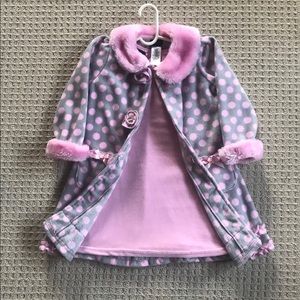 *SOLD*Holiday Editions Pink Dress Set 3T